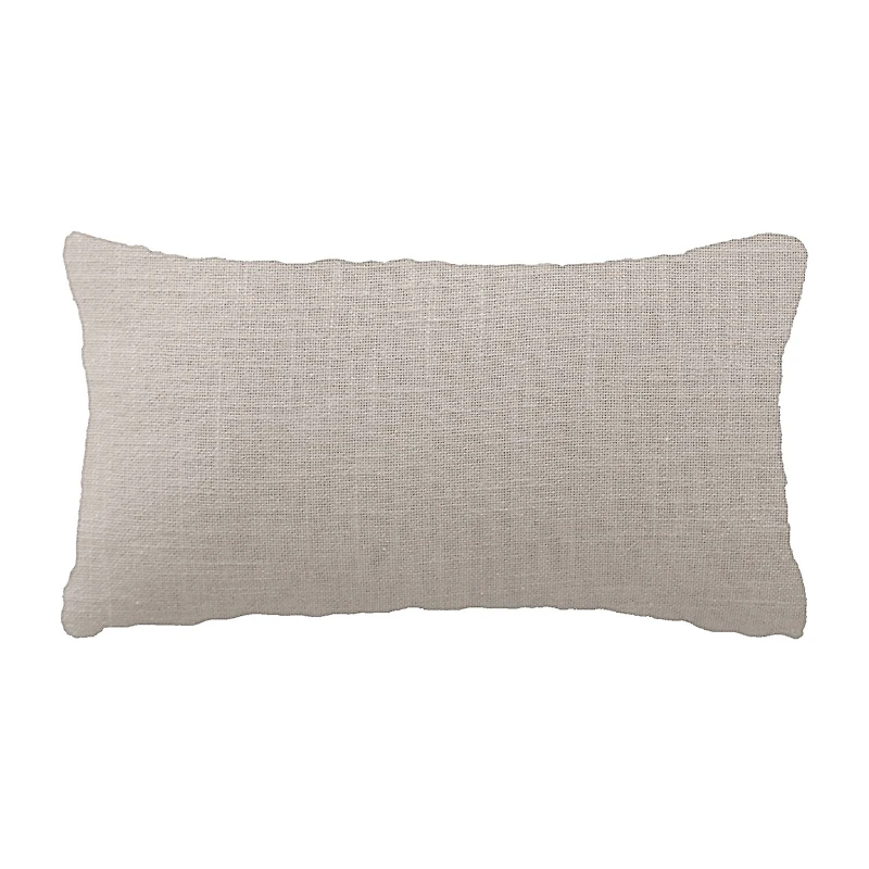 Vibhsa Vibhsa Linden Street Handwoven & Machine Embroidered Decorative Pillow, 14" X 24" Rectangular Throw Pillow