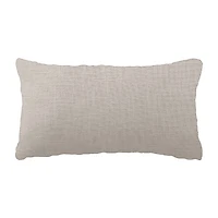 Vibhsa Vibhsa Linden Street Handwoven & Machine Embroidered Decorative Pillow, 14" X 24" Rectangular Throw Pillow
