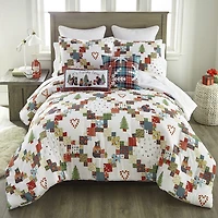 Your Lifestyle By Donna Sharp Holiday Love 3-pc. Midweight Easy Care Comforter Set