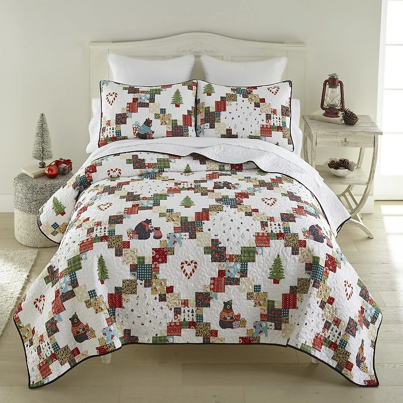 Your Lifestyle By Donna Sharp Holiday Love Easy Care Quilt Set