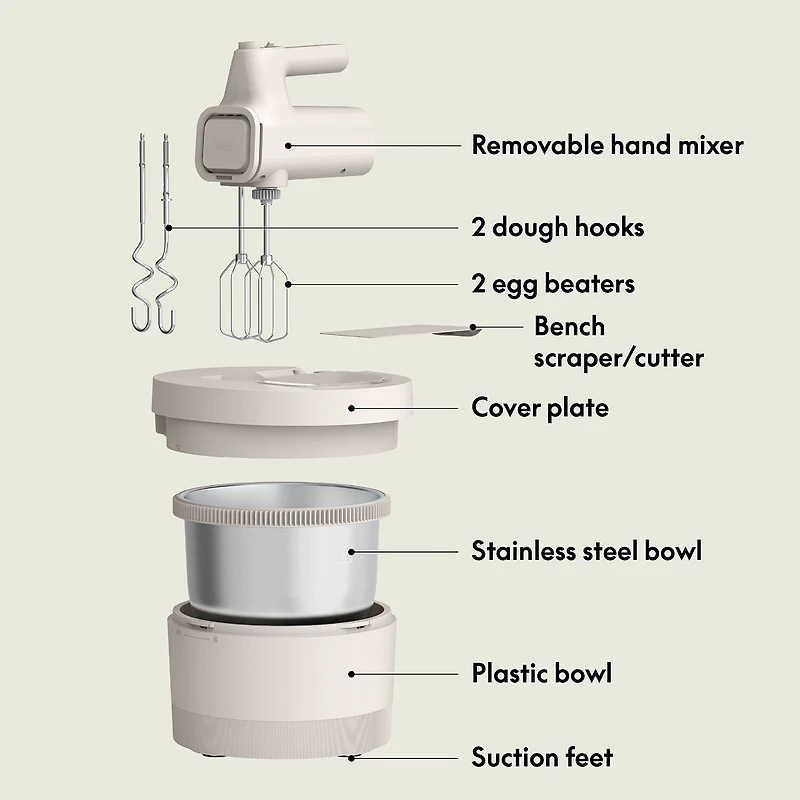 bella 3.5Quart Hand Stand Mixer