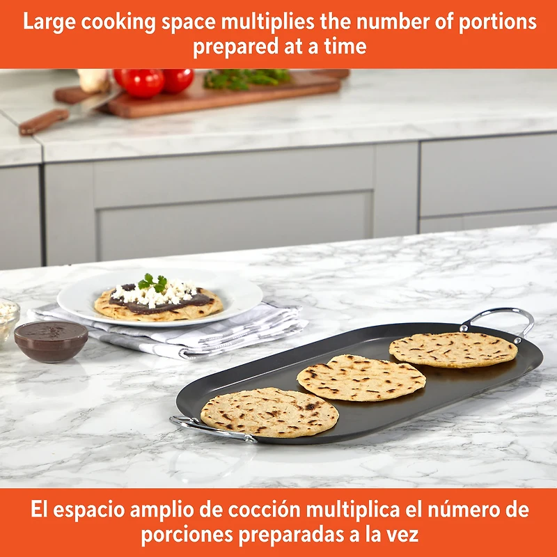 IMUSA Steel 17" Oval Comal Griddle