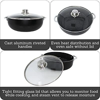 IMUSA Bistro Ceramic 6.9-qt. Caldero with Lid