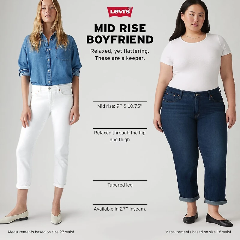 Levi's® Womens Mid Rise Boyfriend Jean