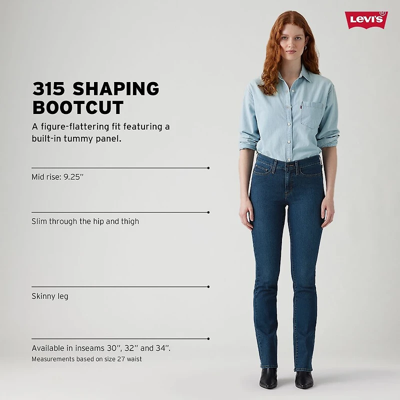 Levi's® Women's Plus Mid Rise 315™ Shaping Bootcut Jeans
