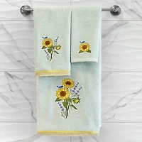 Linum Home Textiles Girasol 2-pc. Embellished Floral Bath Towel