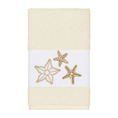 Linum Home Textiles Lydia Embellished Hand Towel