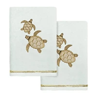 Linum Home Textiles Tortuga 2-pc. Embellished Hand Towel