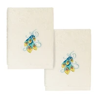 Linum Home Textiles Penelope 2-pc. Embellished Washcloth