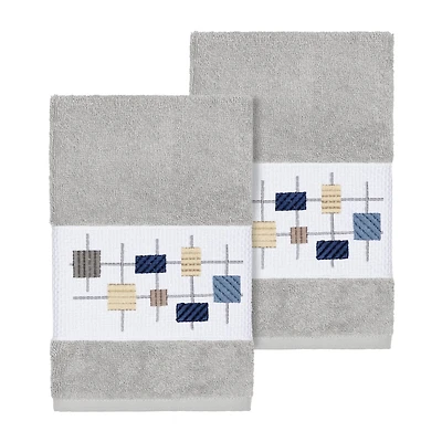 Linum Home Textiles Khloe 2-pc. Embellished Hand Towel