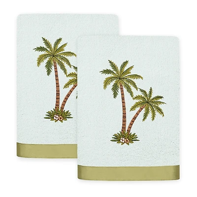 Linum Home Textiles Palmera 2-pc. Embellished Hand Towel