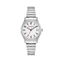 Caravelle Designed By Bulova Womens Silver Tone Stainless Steel Bracelet Watch 43m119
