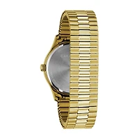Caravelle Designed By Bulova Mens Gold Tone Stainless Steel Bracelet Watch 44b117