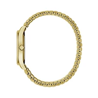 Caravelle Designed By Bulova Womens Gold Tone Stainless Steel Expansion Watch 44m113