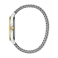 Caravelle Designed By Bulova Mens Two Tone Stainless Steel Bracelet Watch 45b147