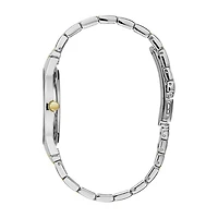 Caravelle Designed By Bulova Mens Diamond Accent Two Tone Stainless Steel Bracelet Watch 45d107