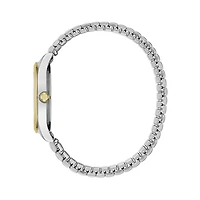 Caravelle Designed By Bulova Womens Two Tone Stainless Steel Bracelet Watch 45m111