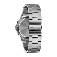 Caravelle Designed By Bulova Mens Chronograph Silver Tone Stainless Steel Bracelet Watch 43a145