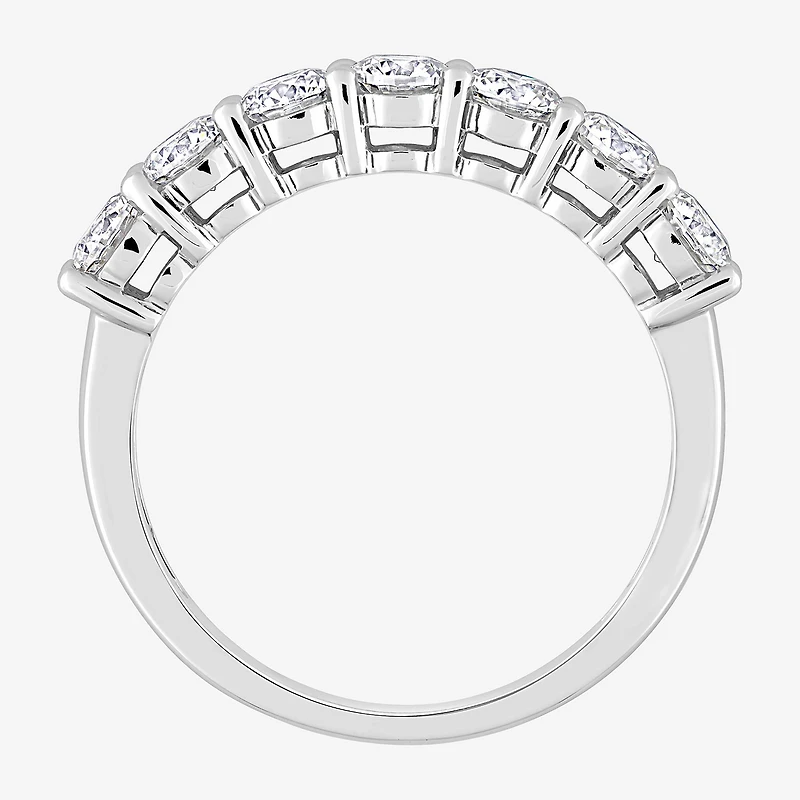 Womens 1 CT. T.W. Lab Created White Moissanite 10K Gold Eternity Band