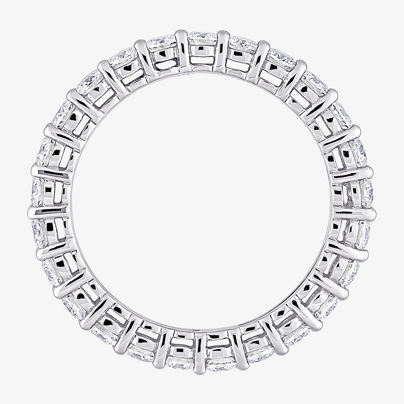 Womens 2.5MM 1 1/2 CT. T.W. Lab Created White Moissanite 10K Gold Eternity Band