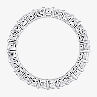 Womens 2.5MM 1 1/2 CT. T.W. Lab Created White Moissanite 10K Gold Eternity Band