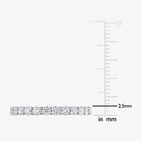 Womens 2.5MM 1 1/2 CT. T.W. Lab Created White Moissanite 10K Gold Eternity Band