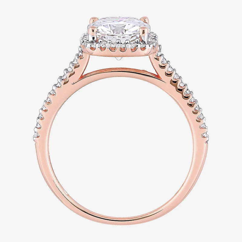 Womens 1/4 CT. T.W. Lab Created White Moissanite 14K Gold Engagement Ring