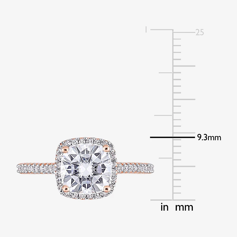 Womens 1/4 CT. T.W. Lab Created White Moissanite 14K Gold Engagement Ring