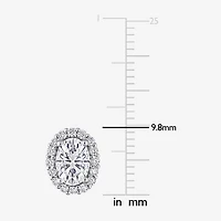 2 1/3 CT. T.W. Lab Created White Moissanite Sterling Silver 9.8mm Stud Earrings