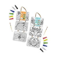 Art 101 Gallery Hanging Canvas Wall Art Set Including Two Designs With Acrylic Paint