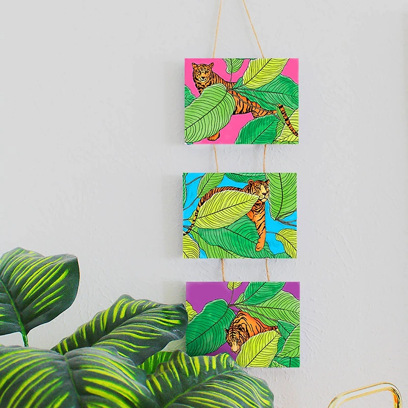 Art 101 Gallery Hanging Canvas Wall Art Set Including Two Designs With Acrylic Paint
