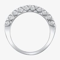 Womens CT. T.W. Natural White Diamond 14K Gold Round Halo Bridal Set