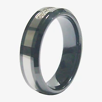 Men's 1/7 CT.T.W. Natural Diamond Two-Tone Stainless Steel Wedding Band