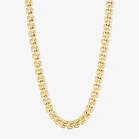 Womens 14K Gold 18 Inch Link Necklace