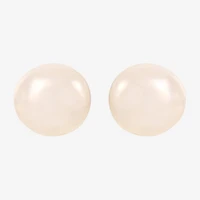White Cultured Freshwater Pearl 14K Gold 4.1mm Stud Earrings