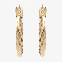 Girls 14K Gold 13.2mm Hoop Earrings