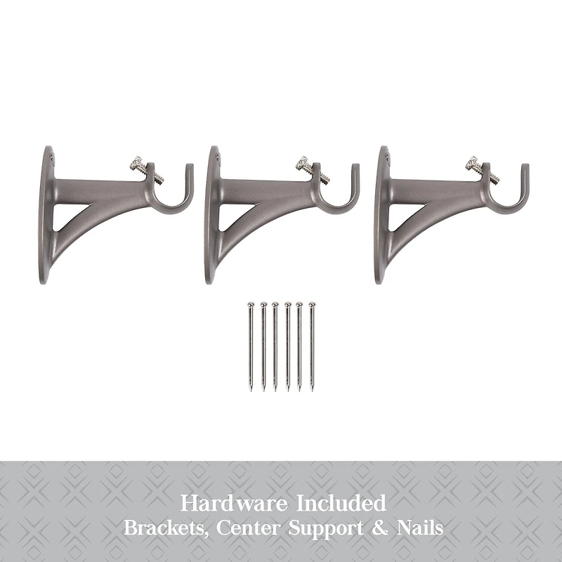 Kenney Collection™ Fast Fit™ Easy Install Mission 5/8 IN Adjustable Curtain Rod