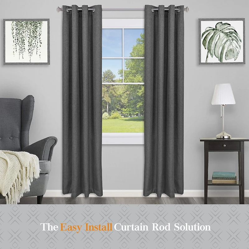Kenney Collection™ Fast Fit™ Easy Install Mission 5/8 IN Adjustable Curtain Rod