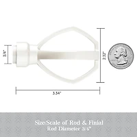 Kenney Dsigner Collection™  Lance 3/4 Adjustable Curtain Rod