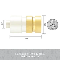 Kenney Designer Collection™  Ariel 3/4 IN Adjustable Curtain Rod