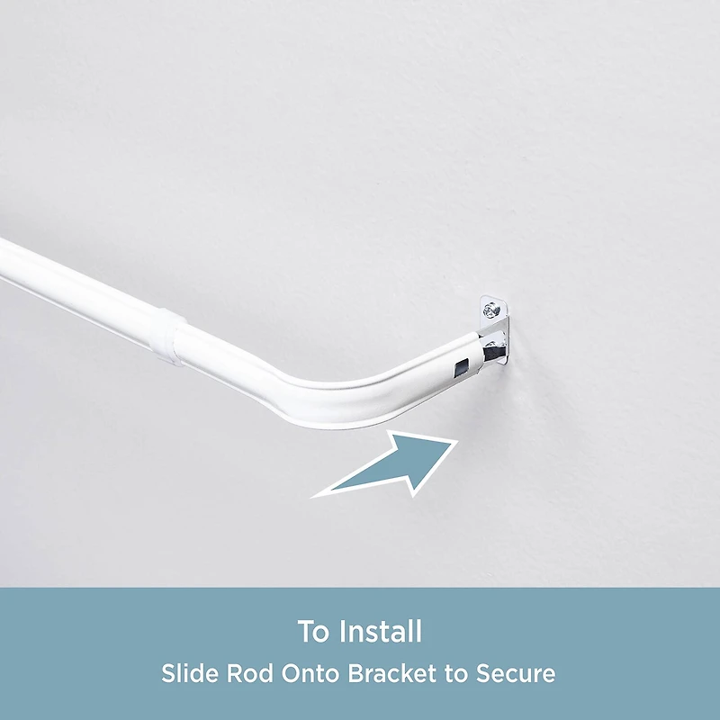 Kenney Superior Hold Premium Lockseam 1 Adjustable Curtain Rod