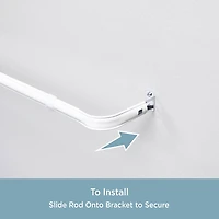 Kenney Superior Hold Premium Lockseam 1 Adjustable Curtain Rod
