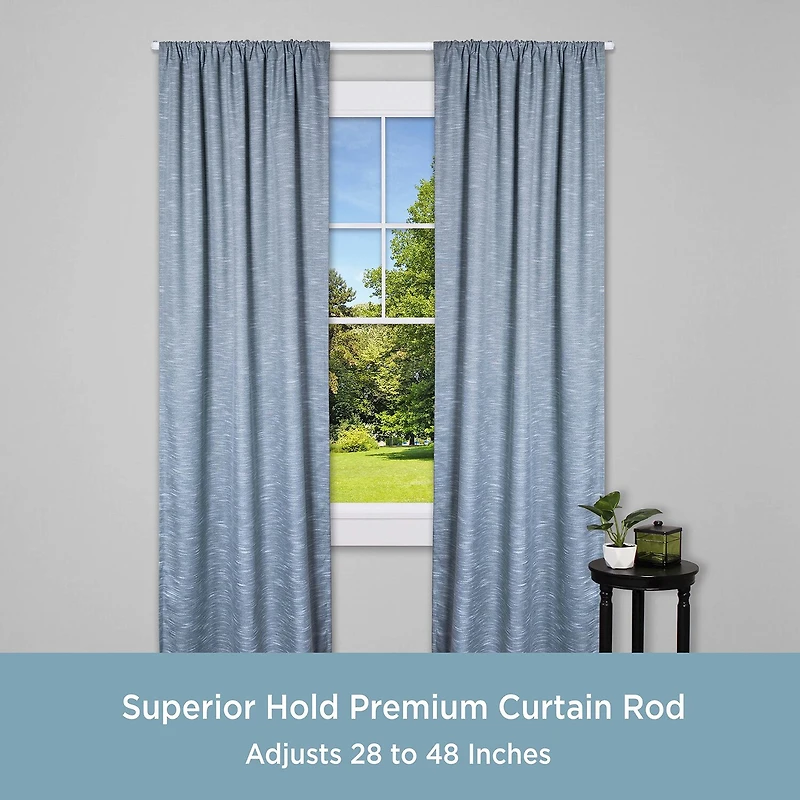 Kenney Superior Hold Premium Lockseam 1 Adjustable Curtain Rod