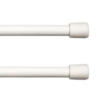 Kenney Strafford 2pk Spring 7/16 IN Tension Curtain Rod