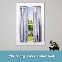 Kenney Strafford 2pk Spring 7/16 IN Tension Curtain Rod