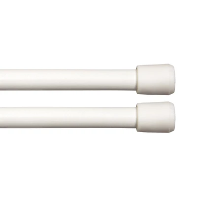 Kenney Strafford 2pk Spring 7/16 Tension Curtain Rod