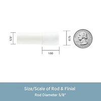 Kenney Carlisle Spring 5/8 Tension Curtain Rod