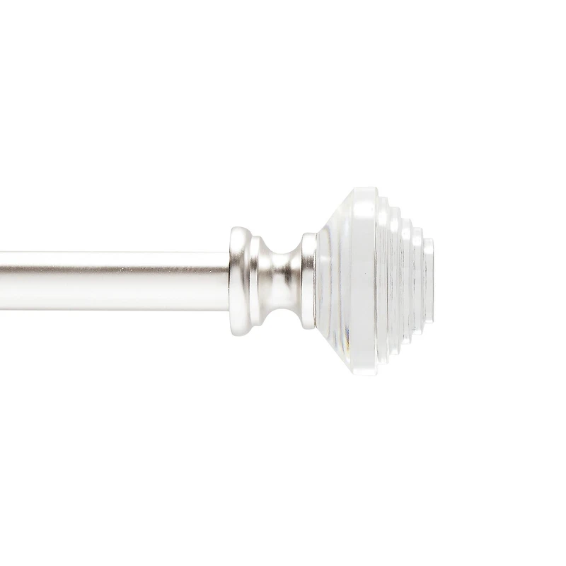 Kenney Designer Collection™ Selah Acrylic Knob 3/4 Adjustable Curtain Rod