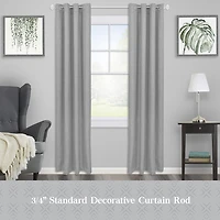 Kenney Designer Collection™  Selah Acrylic Knob 3/4 Adjustable Curtain Rod