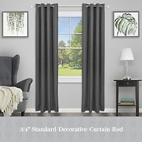 Kenney Designer Collection™  Selah Acrylic Knob 3/4 Adjustable Curtain Rod